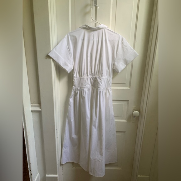 NWOT J Crew White Cotton Dress Size 8 - Picture 8 of 9